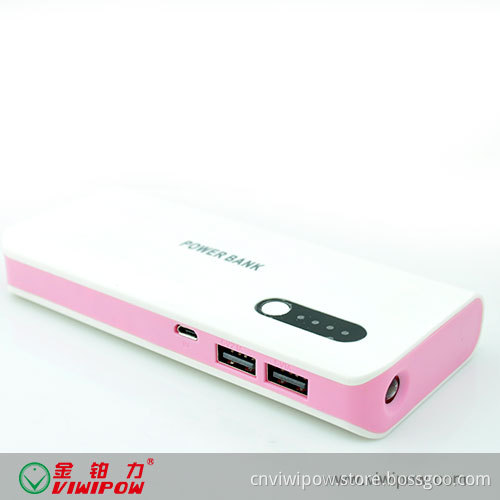 13000mAh 5 Li-ion Batteries USB Portable Power Bank (VIP-P14)